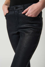 Load image into Gallery viewer, Get ready to shine in these slim fit black sparkle jeans. They'll make you stand out from the crowd!