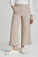 Load image into Gallery viewer, Cropped wide leg pants in soft, lightweight fabric. Denali Pant Black by Another Love. High rise, comfortable fit, flattering silhouette.