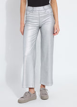 Load image into Gallery viewer, Metallic Coated Wide Leg Denim Pants from the brand Lysse. Holiday Pants.