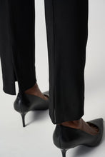 Load image into Gallery viewer, Sophisticated pull-on pants for women, crafted from silky knit with a flattering fit and elegant back slits for a refined look.
