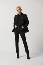 Load image into Gallery viewer, High-end woven denim crop jeans featuring a vintage houndstooth design, offering a slim fit for a chic, elongated silhouette.

