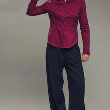 Load image into Gallery viewer, Person wearing a red jacket and black pants on a plain background
