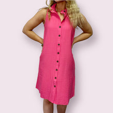 Load image into Gallery viewer, Popping Pink Dress - Boho Chic
