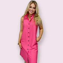 Load image into Gallery viewer, Popping Pink Dress - Boho Chic
