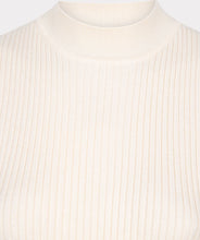 Load image into Gallery viewer, Stylish fine sand top with a low turtleneck, composed of a soft mix of viscose, polyester, and nylon for ultimate comfort.
