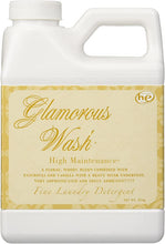 Load image into Gallery viewer, High Maintenance: A bottle of glamorous wash placed on a wooden table. This sophisticated blend features floral, woody notes with a musky undertone
