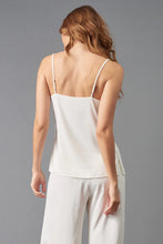 Load image into Gallery viewer, Eggshell Double Georgette Cami: Lola &amp; Sophie's elegant top is a wardrobe essential, effortlessly taking you from day to night with style.
