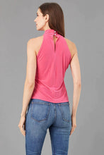 Load image into Gallery viewer, Stand out in this Lola &amp; Sophie Coral Ring Halter Top featuring eye-catching ring hardware for a bold and stylish look.
