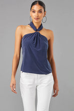 Load image into Gallery viewer, Lola &amp; Sophie's Nightfall Ring Halter Top: Stand out in this fashion-forward piece, guaranteed to receive compliments!
