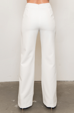 Load image into Gallery viewer, Off White Overlay Pants from Posh Couture: comfortable yet elegant, perfect for every occasion with a touch of sophistication.
