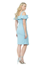 Load image into Gallery viewer, Stylish cocktail dress with button front detail by Posh Couture.
