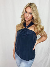 Load image into Gallery viewer, Nightfall Ring Halter Top1. Nightfall Ring Halter Top from Lola &amp; Sophie: Chic ring halter design for a stylish statement, perfect for any occasion!
